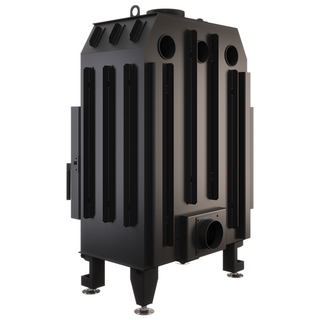 SAVEN ENERGY 75x50x47L (15,1kW) ECO kampinis židinys. Plieninė židinio kapsulė kampiniu į šoną atidarimu stiklu.