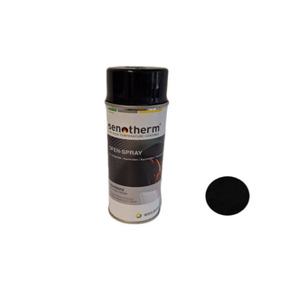Iki 500˚C juodi karščiui atsparūs dažai SENOTHERM. Purškiami matiniai, 400ml