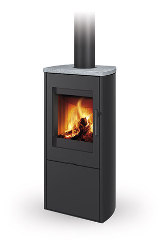 Romotop TALA SERPENTINE židinys - krosnelė su akmens apdaila