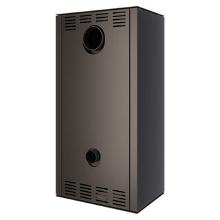 SAVEN VATRA XL 50x50 BLACK ECO židinys - krosnelė su juodu šamotu pakuroje.