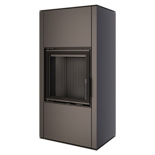 SAVEN VATRA XL 50x50 BLACK ECO židinys - krosnelė su juodu šamotu pakuroje.