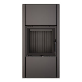 SAVEN VATRA XL 50x50 BLACK ECO židinys - krosnelė su juodu šamotu pakuroje.