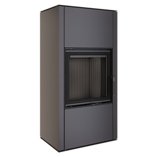 SAVEN VATRA XL 50x50 BLACK ECO židinys - krosnelė su juodu šamotu pakuroje.