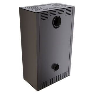 SAVEN VATRA XXL 60x50 BLACK ECO židinys - krosnelė su juodu šamotu pakuroje.