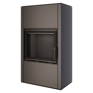 SAVEN VATRA XXL 60x50 BLACK ECO židinys - krosnelė su juodu šamotu pakuroje.