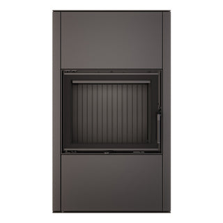 SAVEN VATRA XXL 60x50 BLACK ECO židinys - krosnelė su juodu šamotu pakuroje.