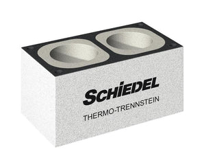 SCHIEDEL Absolut Thermo blokelis dvigubam kaminui Ø120–180 + Ø200 (be ventiliacijos) – šalčio tilto stabdymui