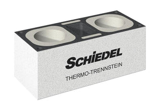 SCHIEDEL Absolut Thermo blokelis dvigubam kaminui Ø120–180 + Ø200 (su ventiliacija) – šalčio tilto stabdymui