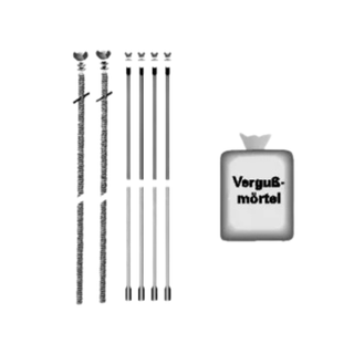SCHIEDEL kamino armavimo komplektas, 4 x 6 m. Rinkinys kamino sutvirtinimui.