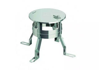 SCHIEDEL Absolut 200 mm kamino stogelis tvirtinamas prie dengiančiosios plokštės. Apsauga nuo kritulių keramikiniams kaminams