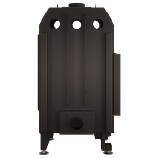 SAVEN ENERGY 65x50x47L BLACK (14,5kW) ECO kampinis židinys su juodu šamotu pakuroje. Plieninė židinio kapsulė kampiniu į šoną atidarimu stiklu.