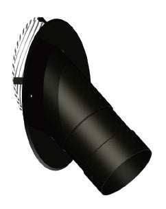 DARCO DN-180 / DC-200 mm perėjimas 45 laipsnių su virve į keraminį kaminą (vidinis). Keraminio dūmtraukio perėjimas su virve. Keraminio kamino pajungimo perėjimas židiniams ir krosnelėms.