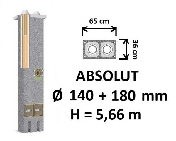 Schiedel ABSOLUT keramikinis kaminas 1 10