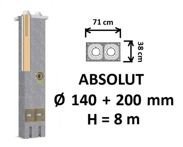 Schiedel ABSOLUT keramikinis kaminas 10 31